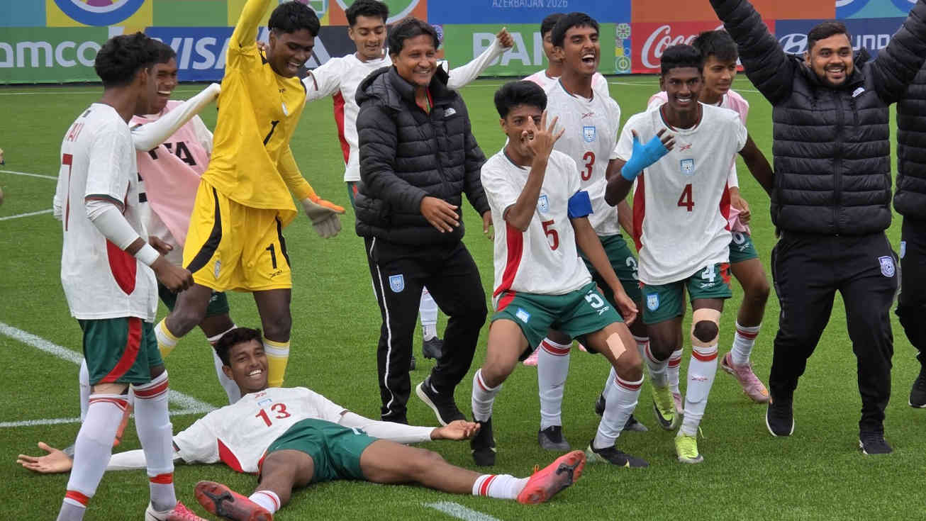 ফিফার বিশ্বমঞ্চে বাংলাদেশের জয়, হাজার মাইল দূরে এসে স্বপ্নপূরণ