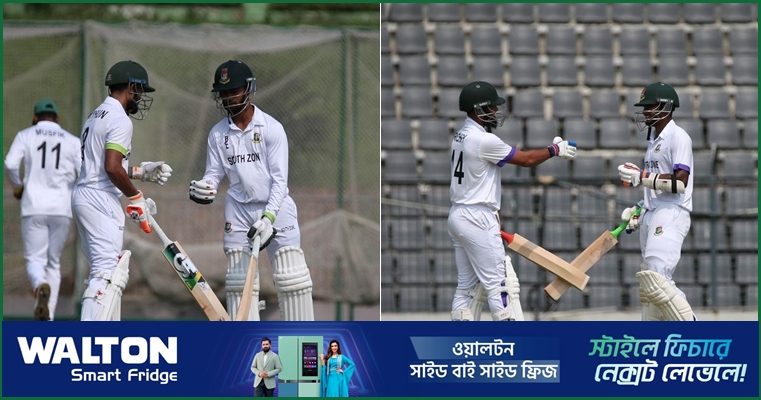 মিঠুনের ফিফটি, দক্ষিণাঞ্চলের ৩১৪; শতকের পথে মধ্যাঞ্চলের রনি