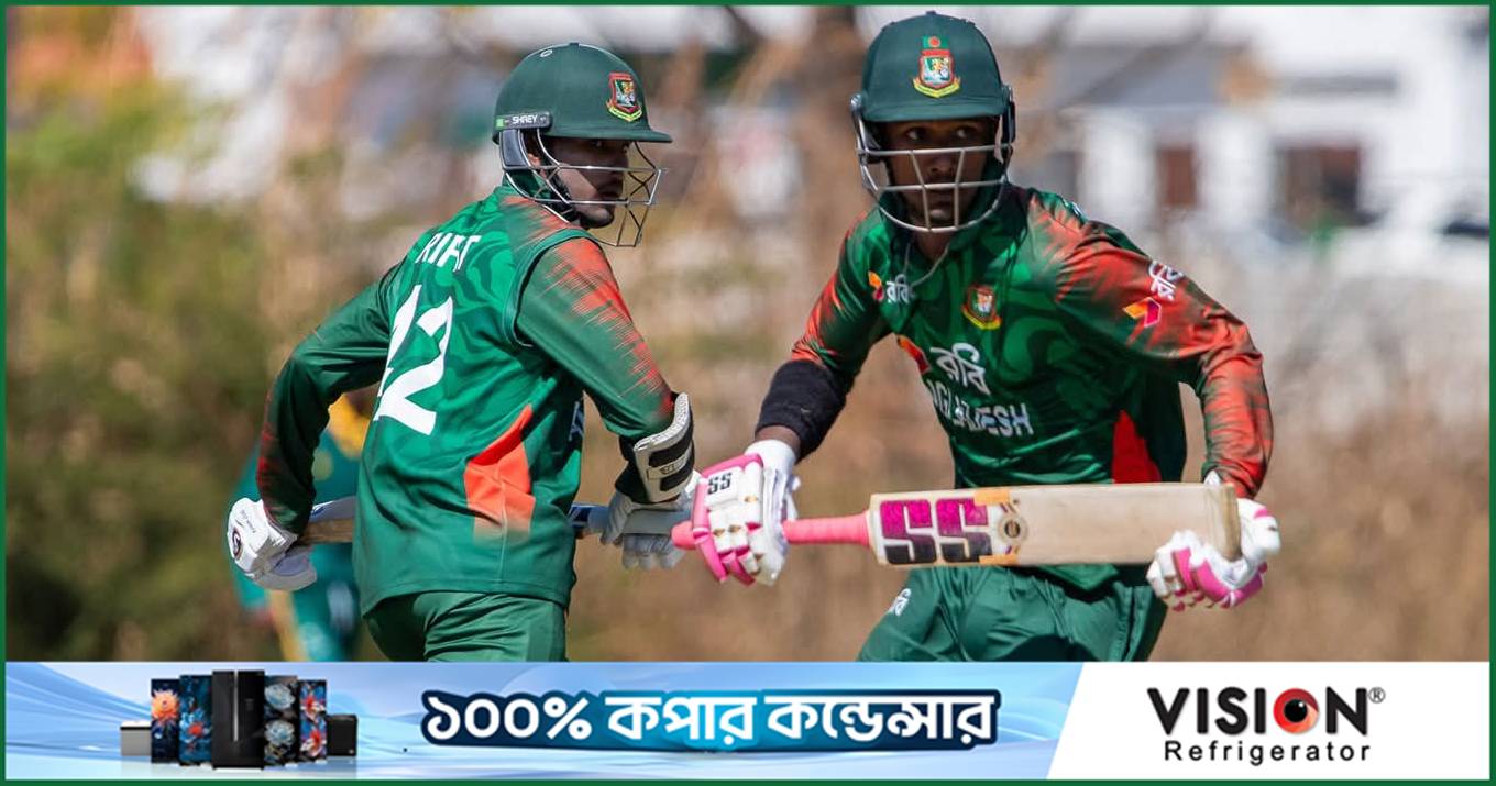 রিফাতের ফিফটির পর বৃষ্টির পেটে গেল তৃতীয় ওয়ানডে