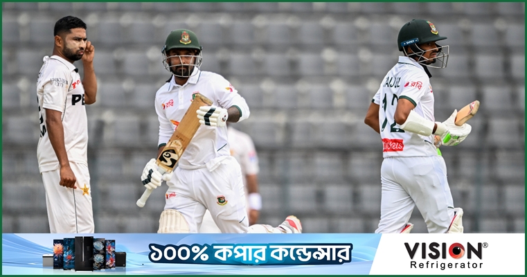 ৬ উইকেট হারিয়ে চা বিরতিতে লিটন-তাইজুল