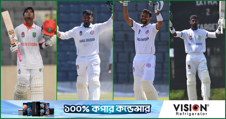 এনসিএলে একদিনে চার সেঞ্চুরি, বল হাতেও ফাইফার মেহেদীর