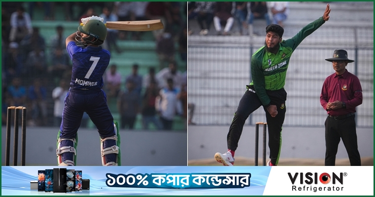 রিশাদের ৪ উইকেট, বৃথা মুমিনুলের লড়াই
