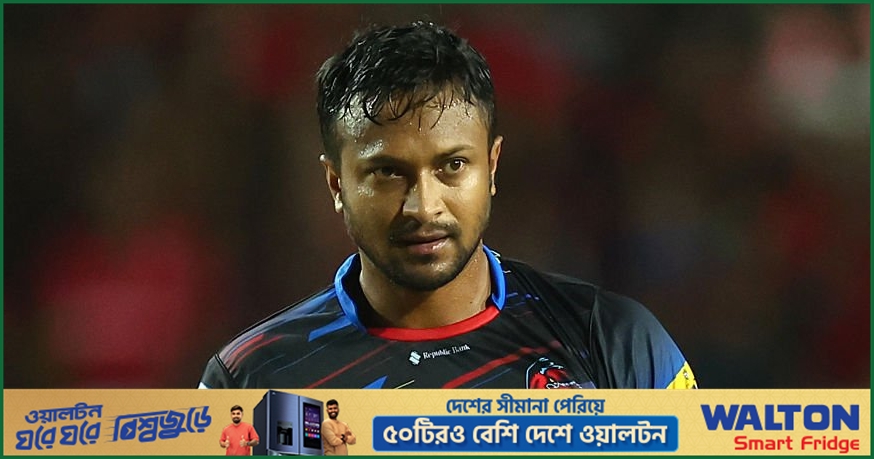 ১ ওভারে ২৭ রান দেওয়ার পর সাকিবের গোল্ডেন ডাক