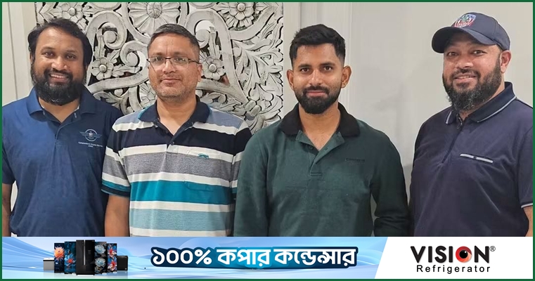 শামীম পাটোয়ারির সঙ্গে ক্যাম্পবেলটাউন ঈগলস কর্মকর্তাদের সাক্ষাৎ