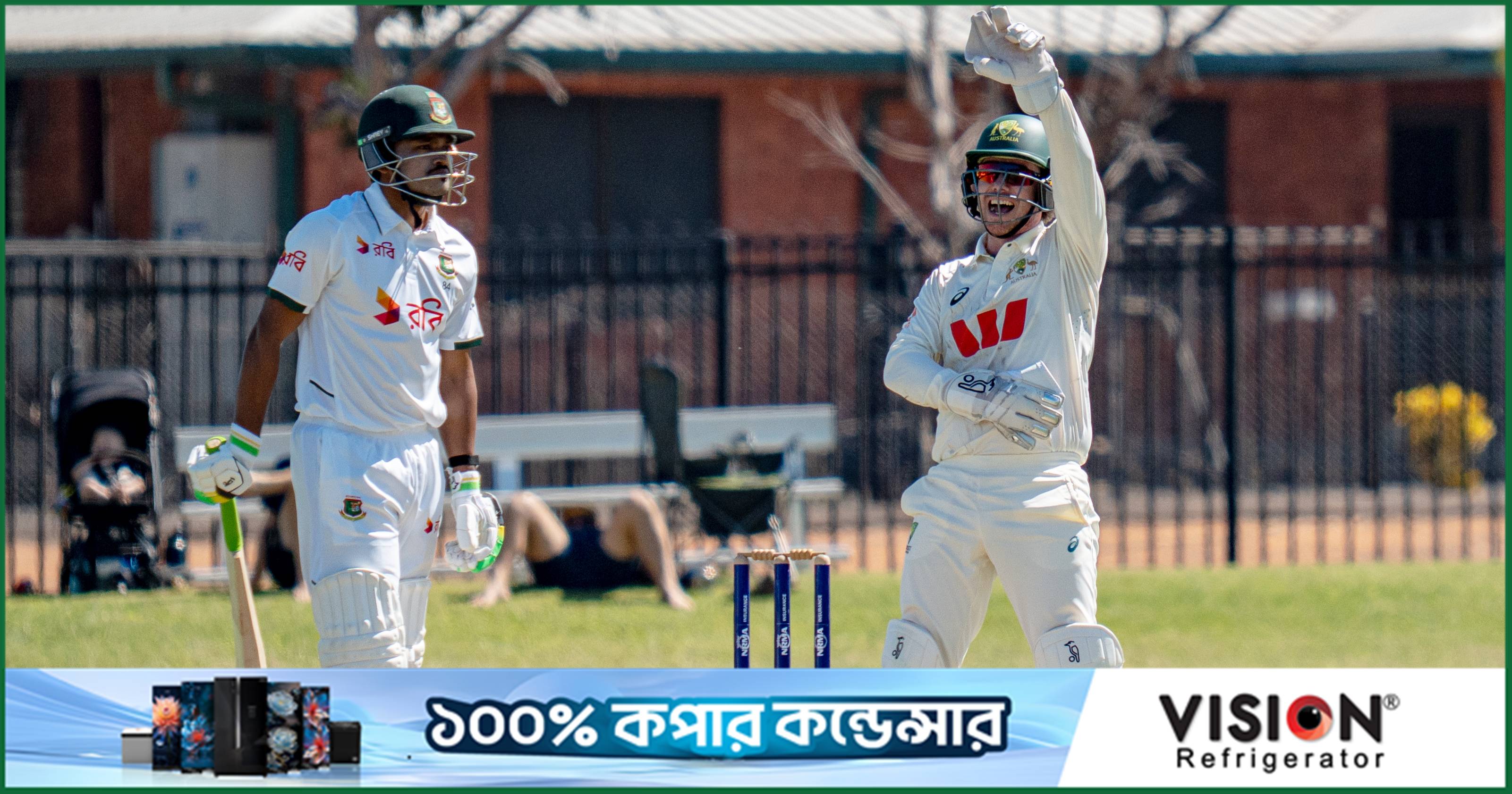 সাদমান-মুমিনুলকে হারিয়ে দিন শেষ করল বাংলাদেশ