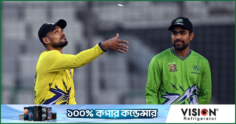 সরাসরি : আকবরের দুরন্তকে ব্যাটিংয়ে পাঠাল শান্তর দুর্বার