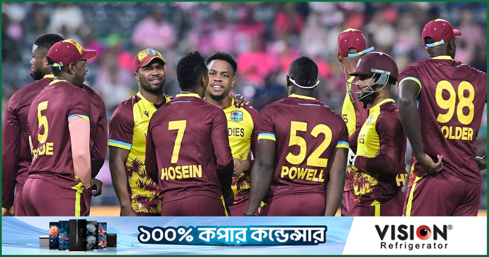 বৃষ্টিবিঘ্নিত রোমাঞ্চে ওয়েস্ট ইন্ডিজের সান্ত্বনার জয়