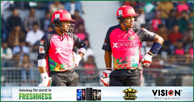 রনি-জাকিরের ফিফটি; জোন্স-জাকেরের ক্যামিওতে রানের পাহাড়