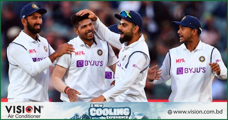 অস্ট্রেলিয়ার ১৫ মাসের রাজত্ব শেষ করে টেস্ট র‍্যাঙ্কিংয়ের শীর্ষে ভারত