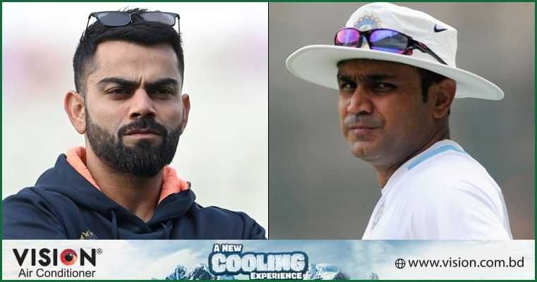 ধারাভাষ্যকক্ষে কোহলিকে নিয়ে কুৎসিত মন্তব্য করে বিপাকে শেবাগ 